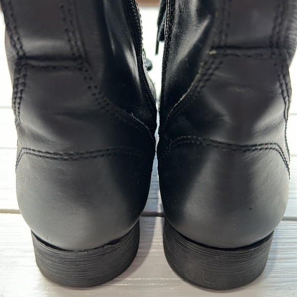 Steve Madden Troopa Combat Boots Black Leather size 6 - Picture 9 of 11